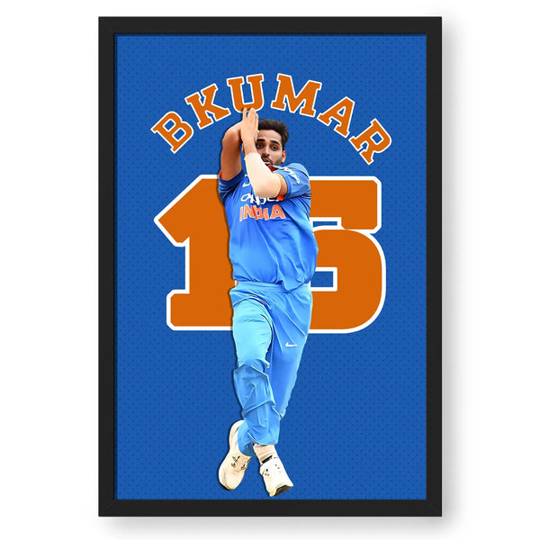 Cricketer Bhuvneshwar Kumar Frame Poster