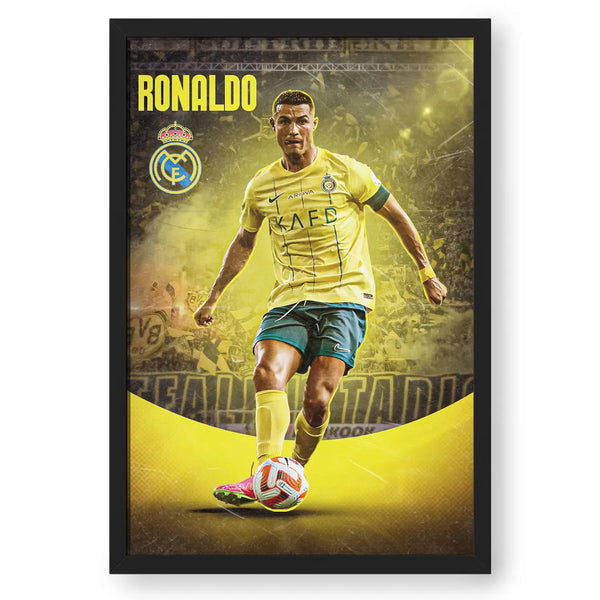 Playing Cristiano Ronaldo Yellow Artwork