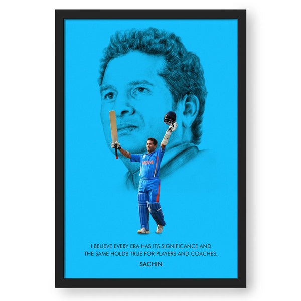 Premium Wall Art Of Sachin Tendulkar With Quote