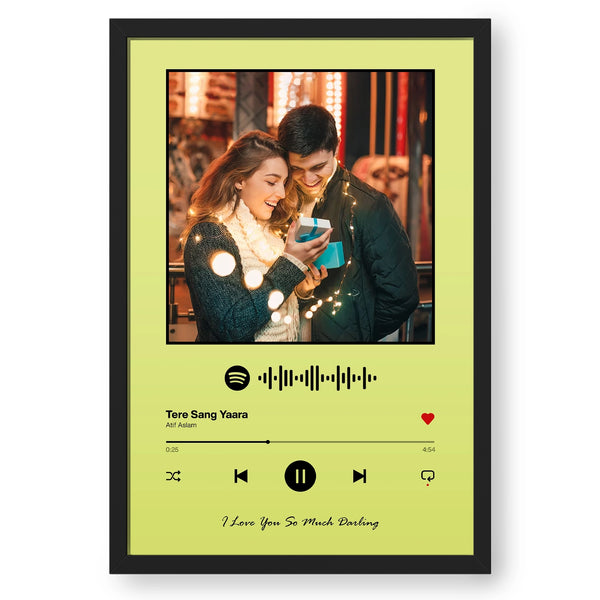 Spotify Music Plaque - Lime Green