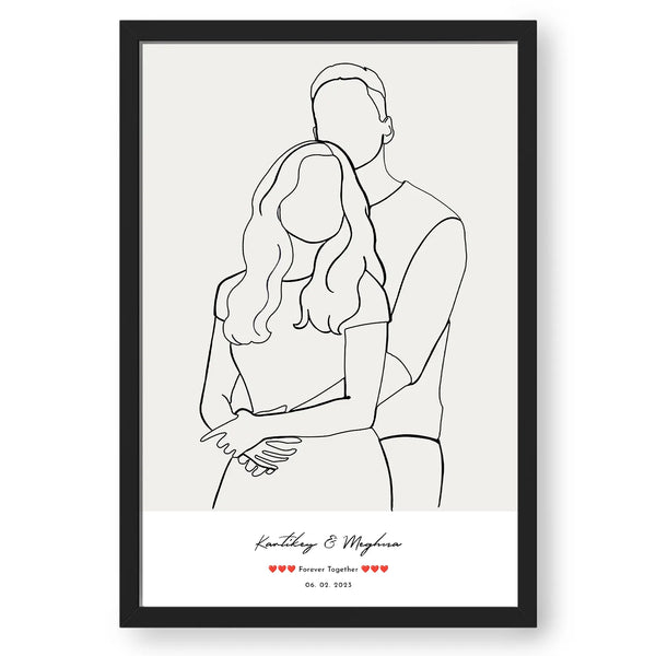 Celebrate Love with Personalized Line Art