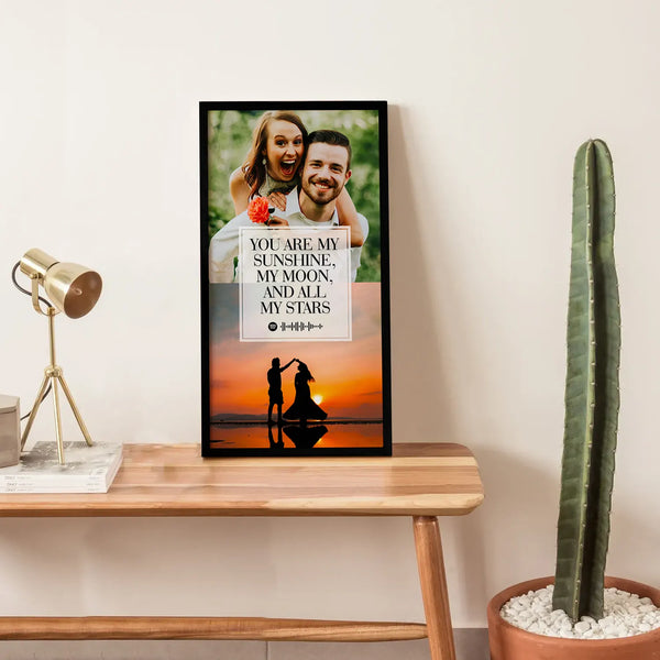 Personalized Two Picture Spotify Frame