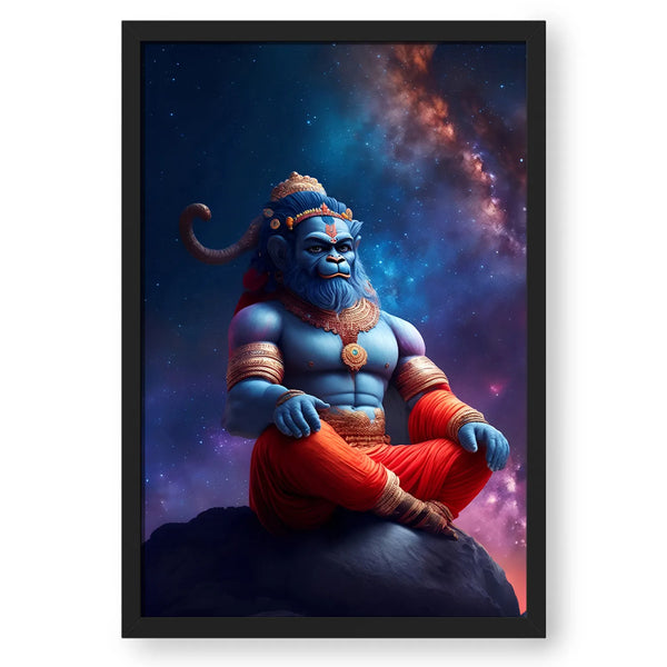 Hanuman Sitting Universe Background Portrait