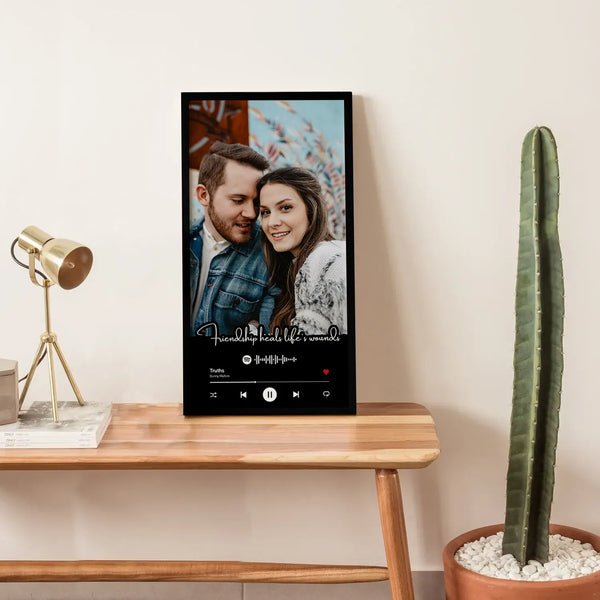 Large Picture With Black Spotify Music Plaque