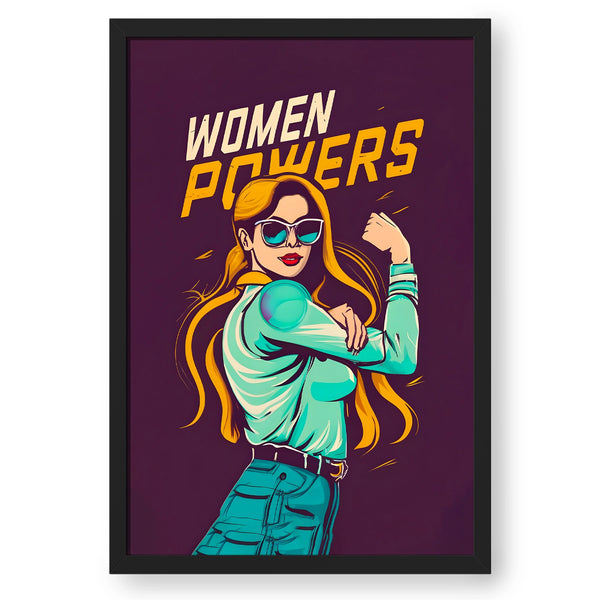 Women Powers Picture & Quote Artwork