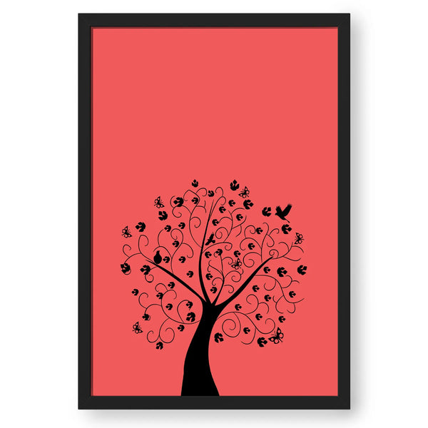 Pink Modern Art Tree