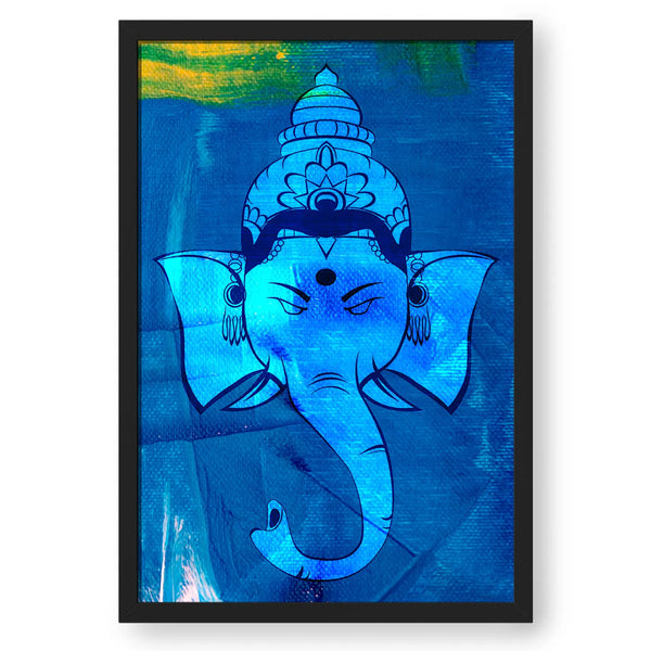 Lord Ganesha Blue Face