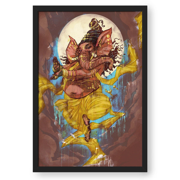 Dancing Ganesha Abstract