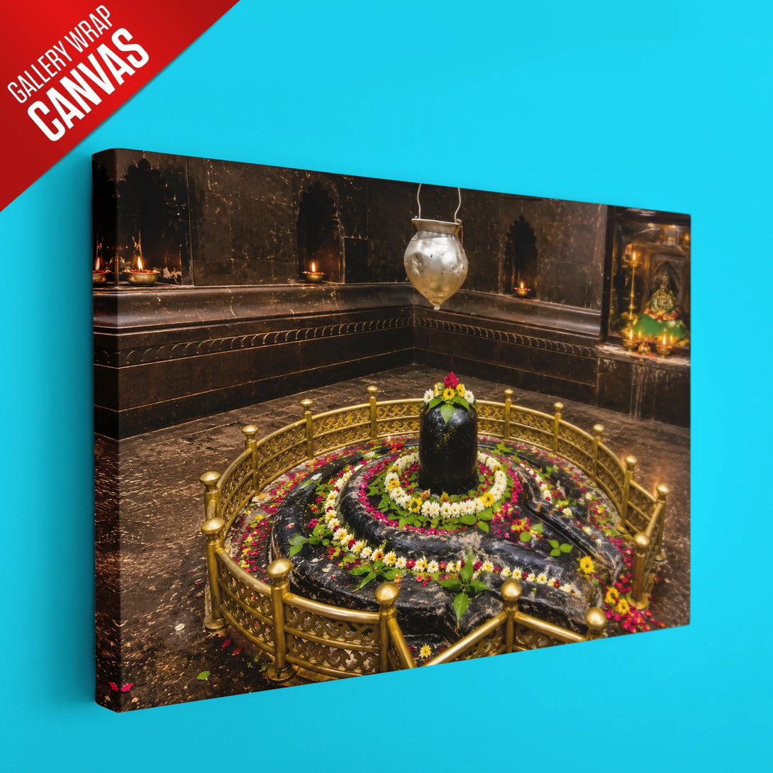 Grishneshwar Jyotirlinga Divine Art - Sacred Ellora Shiva Wall Decor ...