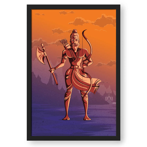 Bhagwan Parshuram Digital Framed Painting