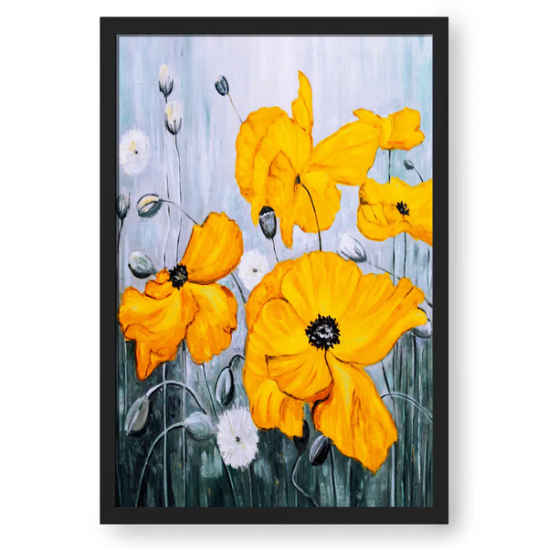 Beautiful Yellow Flower Modern Art