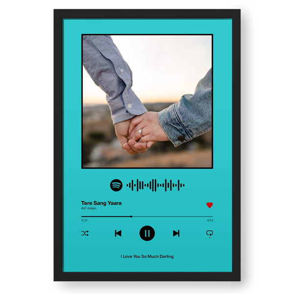 Spotify Music Plaque - Teal Blue