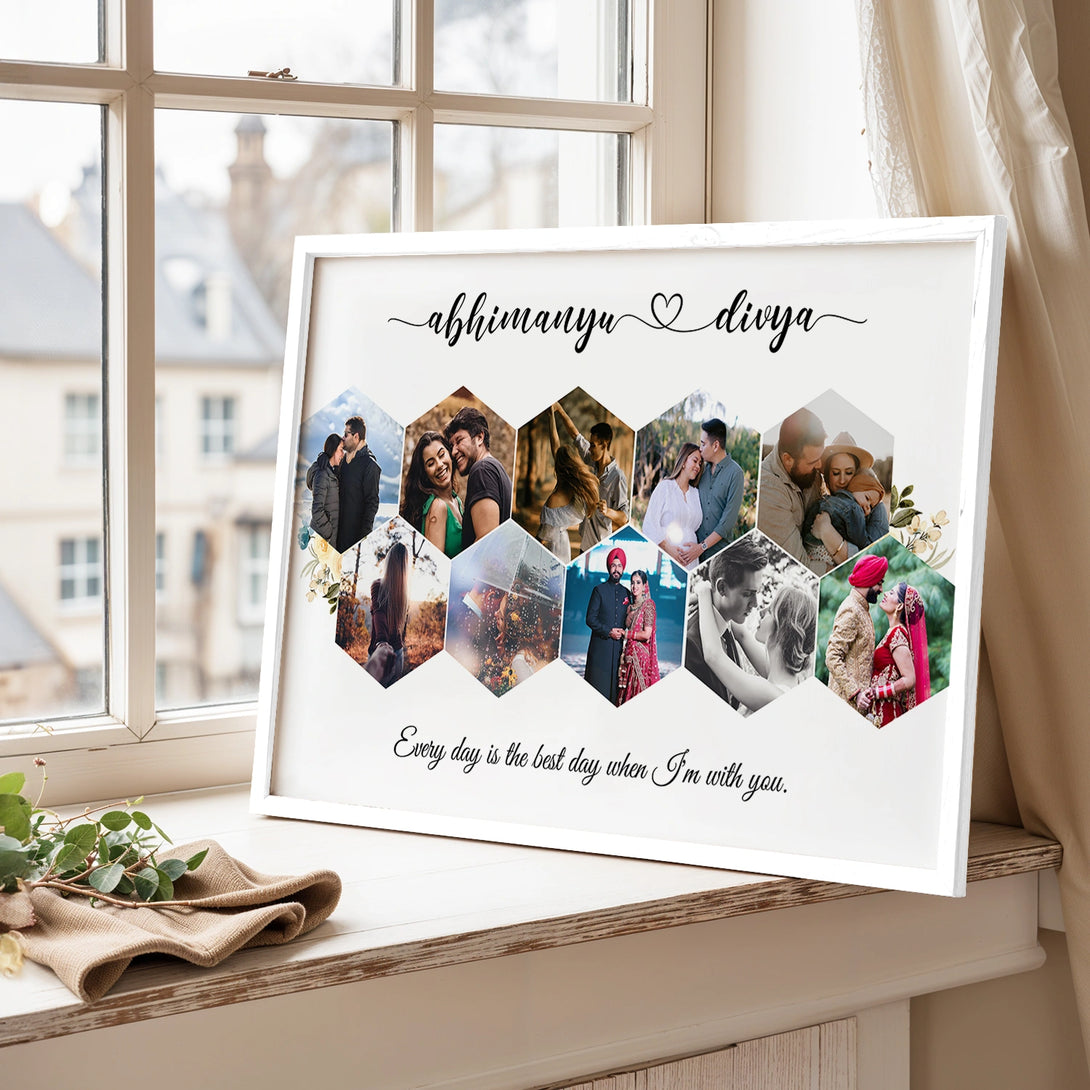 Personalized Collage with Name and Message – Ritwikas