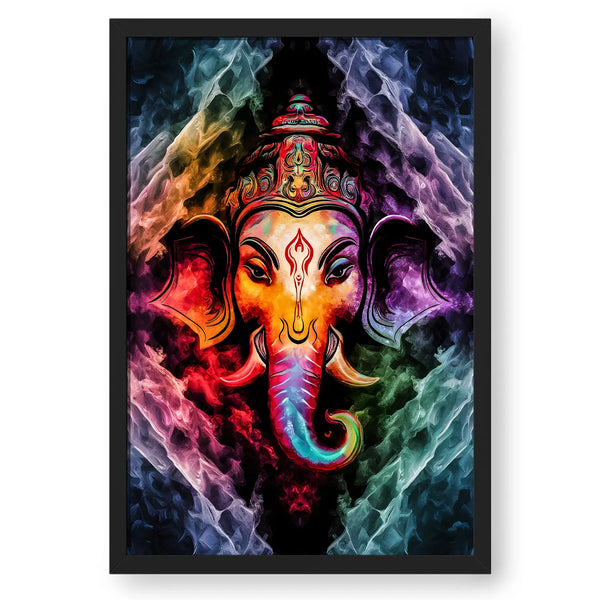 Multicolor Modern Art of Lord Ganesh Wall Art