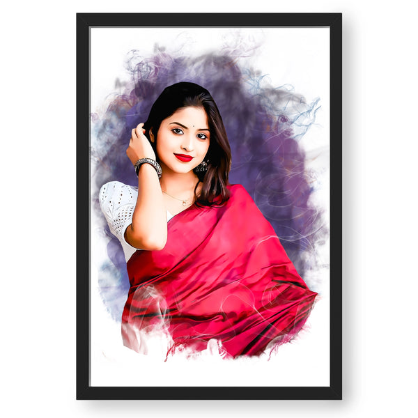 Personalized Smoke Pattern Styled Painting