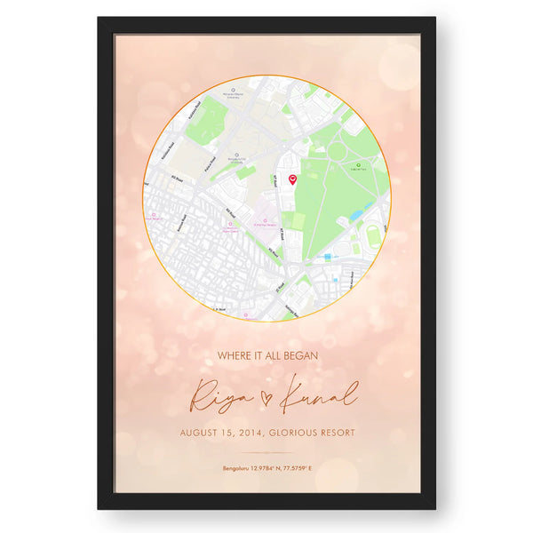 Personalized Forever Memories Location Map