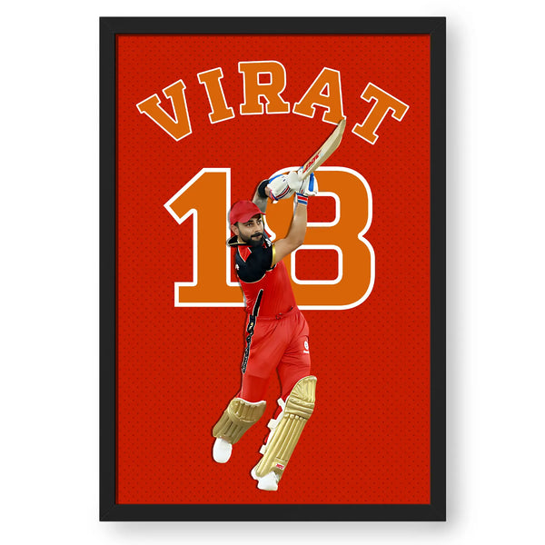 Virat Kohli Artwork Poster Frame