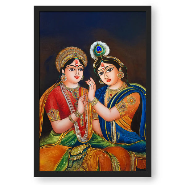 Shree Krishna Tanjore Style Painting