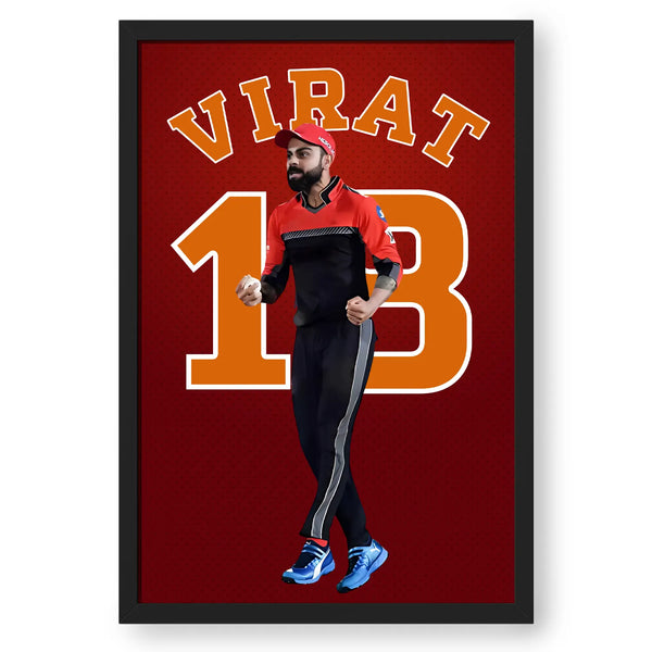 Cricketer Virat Kohli Artwork Frame