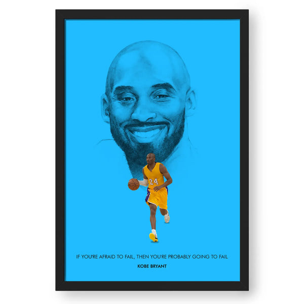 Kobe Bryant Artwork Frame Poster