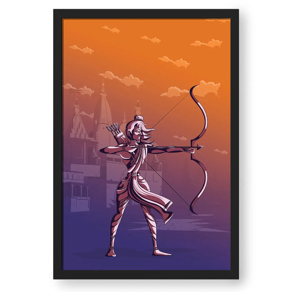 Bhagwan Ram With Bow And Arrow