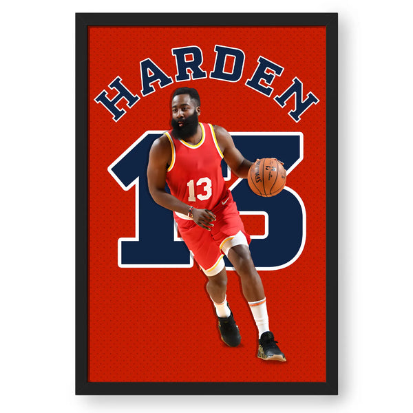 Basketball Player James Harden Frame Poster