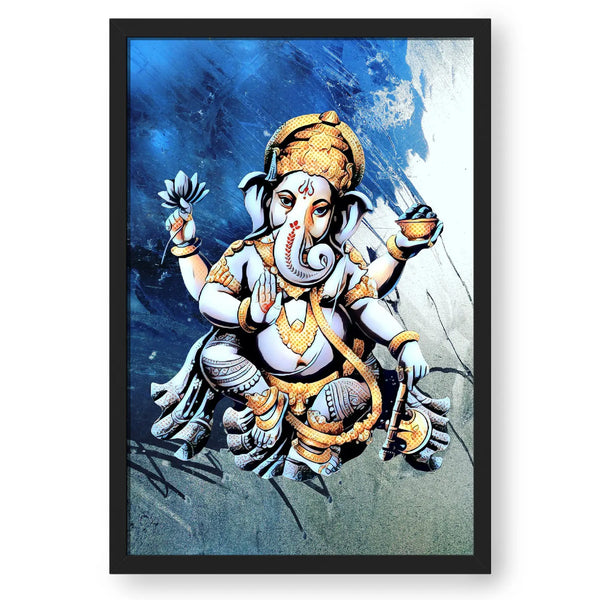 Ekdanta Charbhuja Ganesha In Traditional Look