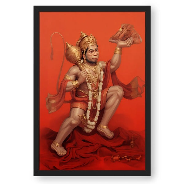 Lord Hanuman Lifting Sanjeevni Parvat