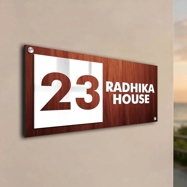 Personalized 3D Wooden Name Plate