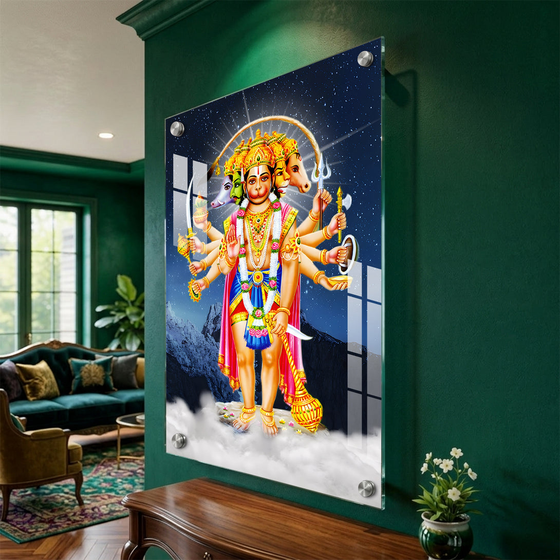Panchmukhi Hanuman Acrylic Print Wall Art – Ritwikas