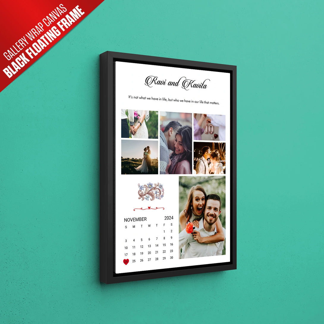 Timeless Moments: 6-Photo Calendar Date Highlight Collage – Ritwikas