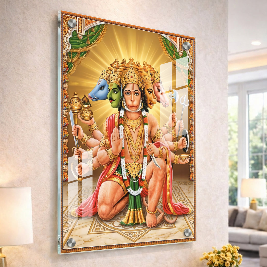 Divine Protector Panchmukhi Hanuman – Premium Acrylic Print – Ritwikas