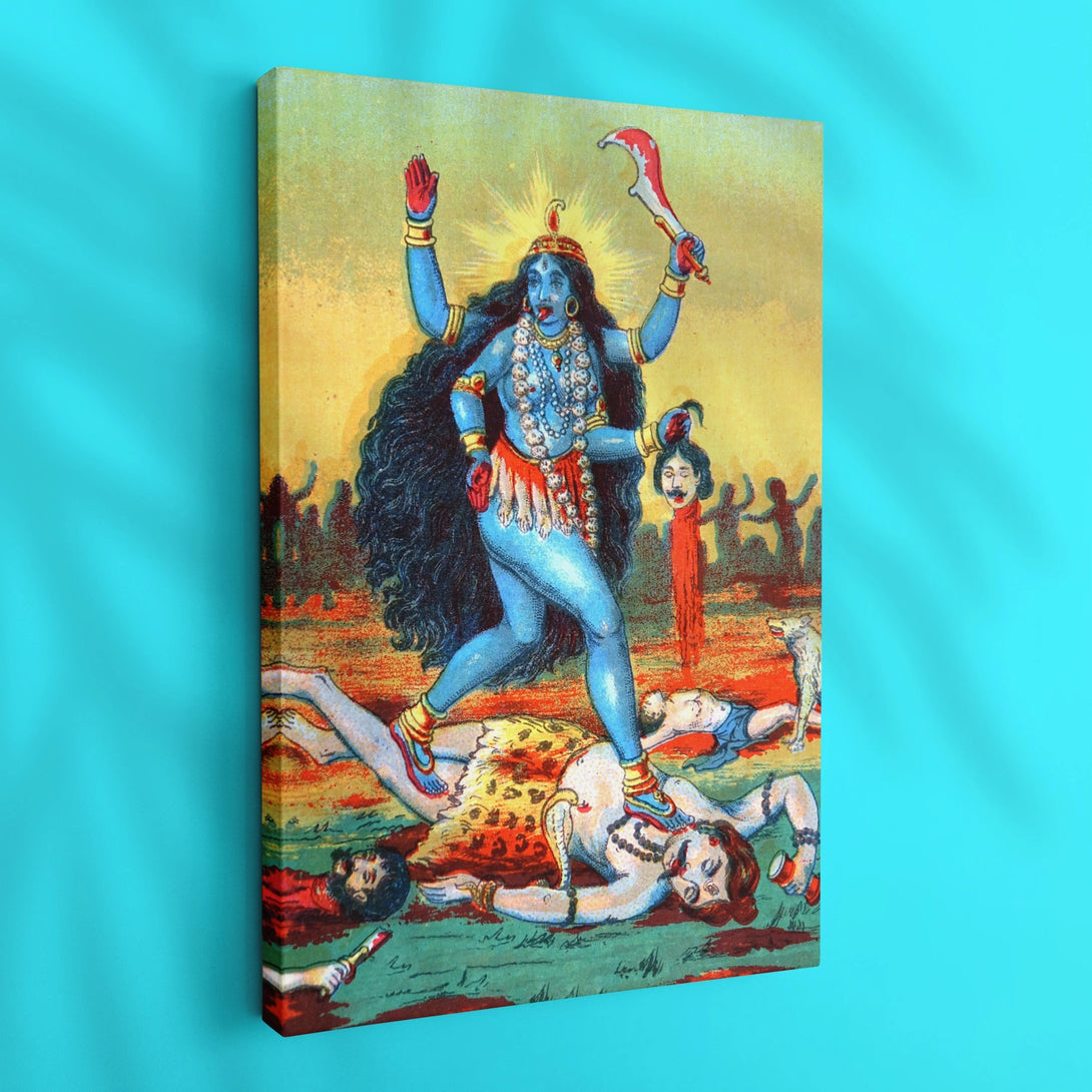 Kali Raja Ravi The Fierce Divinity: Raja Ravi Varma’s Kali Lithograph – Ritwikas