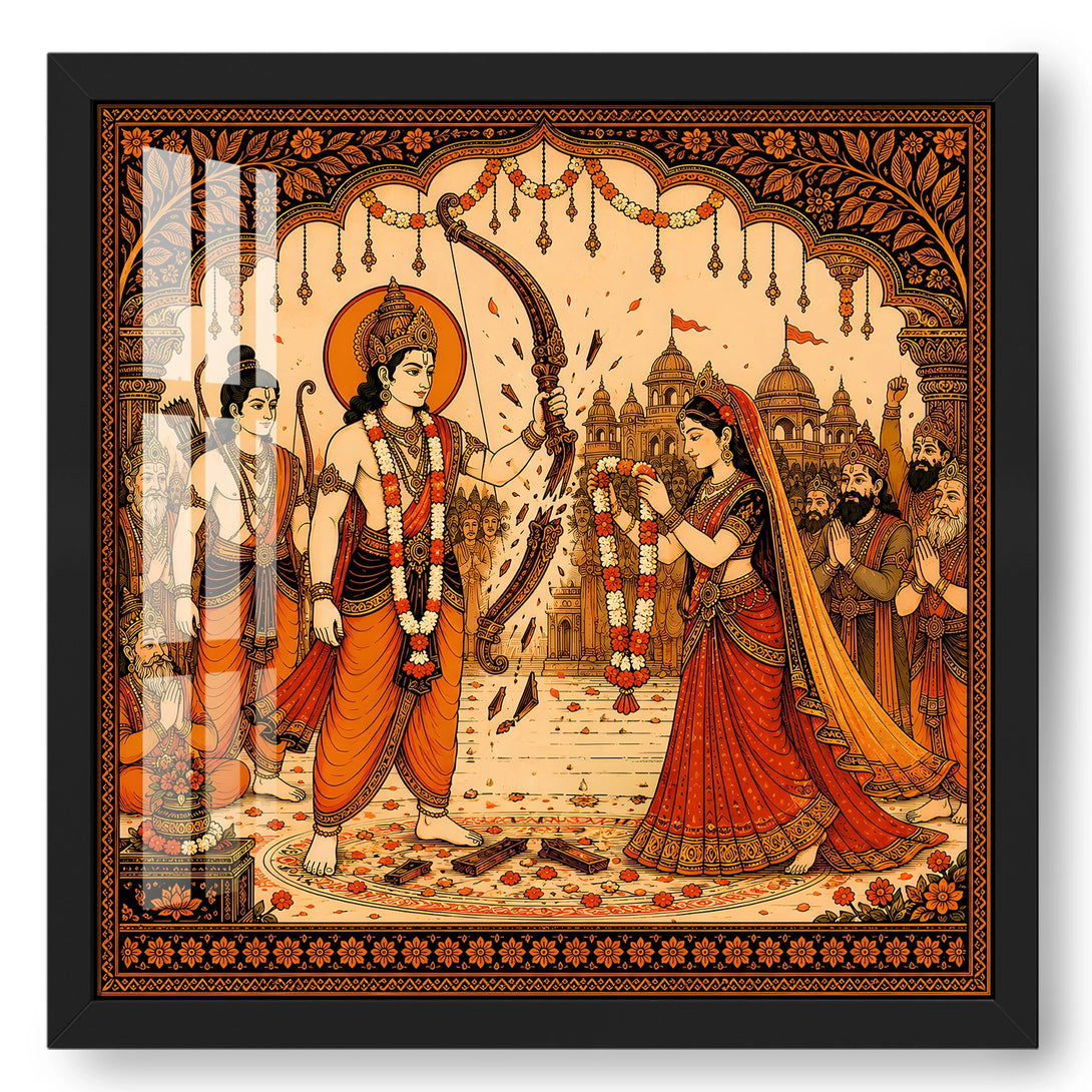 Lord Ram Sita Swayamvar : Sacred Vivah Mandap Artwork – Ritwikas