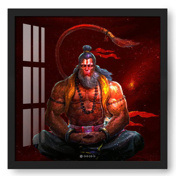 Hanuman Meditation Artwork With Spotify Code