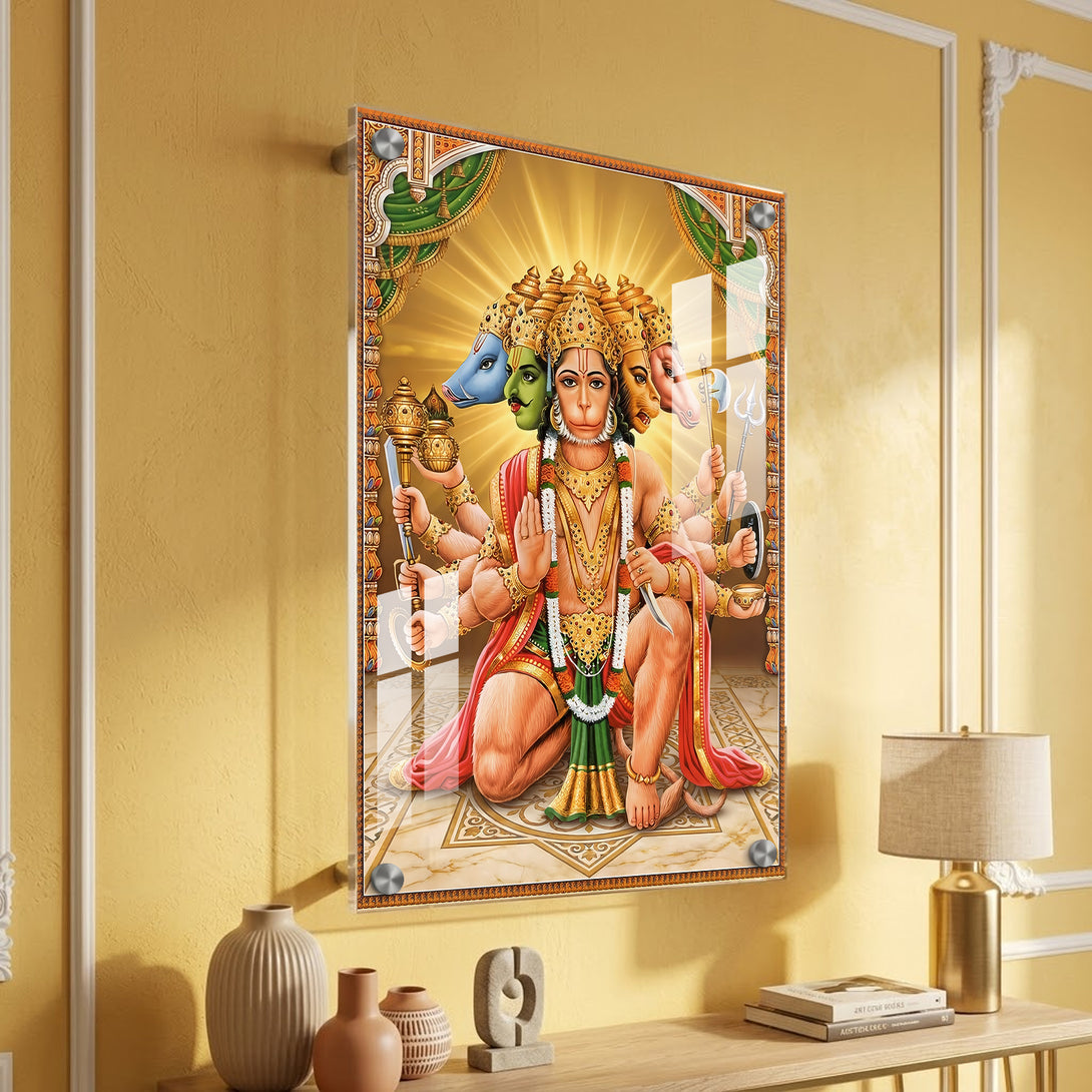 Divine Protector Panchmukhi Hanuman – Premium Acrylic Print – Ritwikas