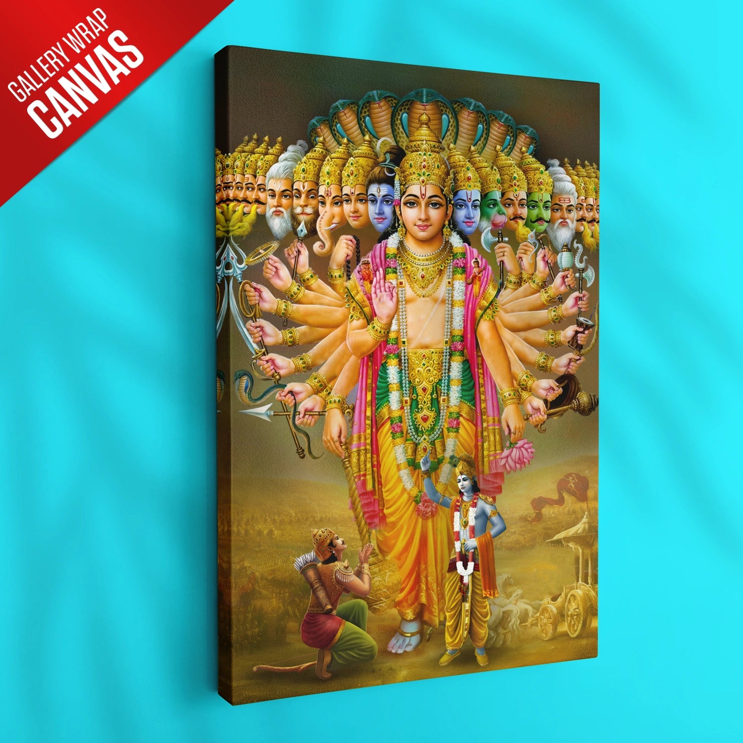 Divine Lord Krishna Virat Roop Spiritual Art - Bhagavad Gita – Ritwikas