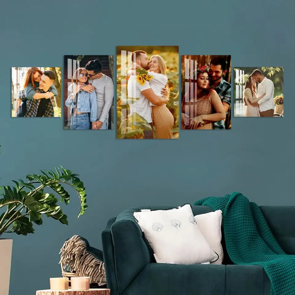 Customized Acrylic Photo Print-Set of 5- IV