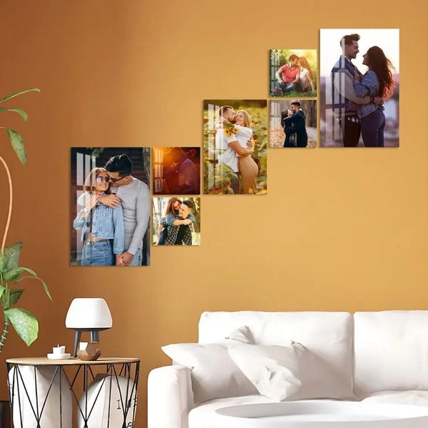 Customized Acrylic Photo Print-Set of 7- IV