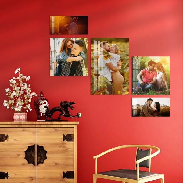 Customized Acrylic Photo Print-Set of 5- V