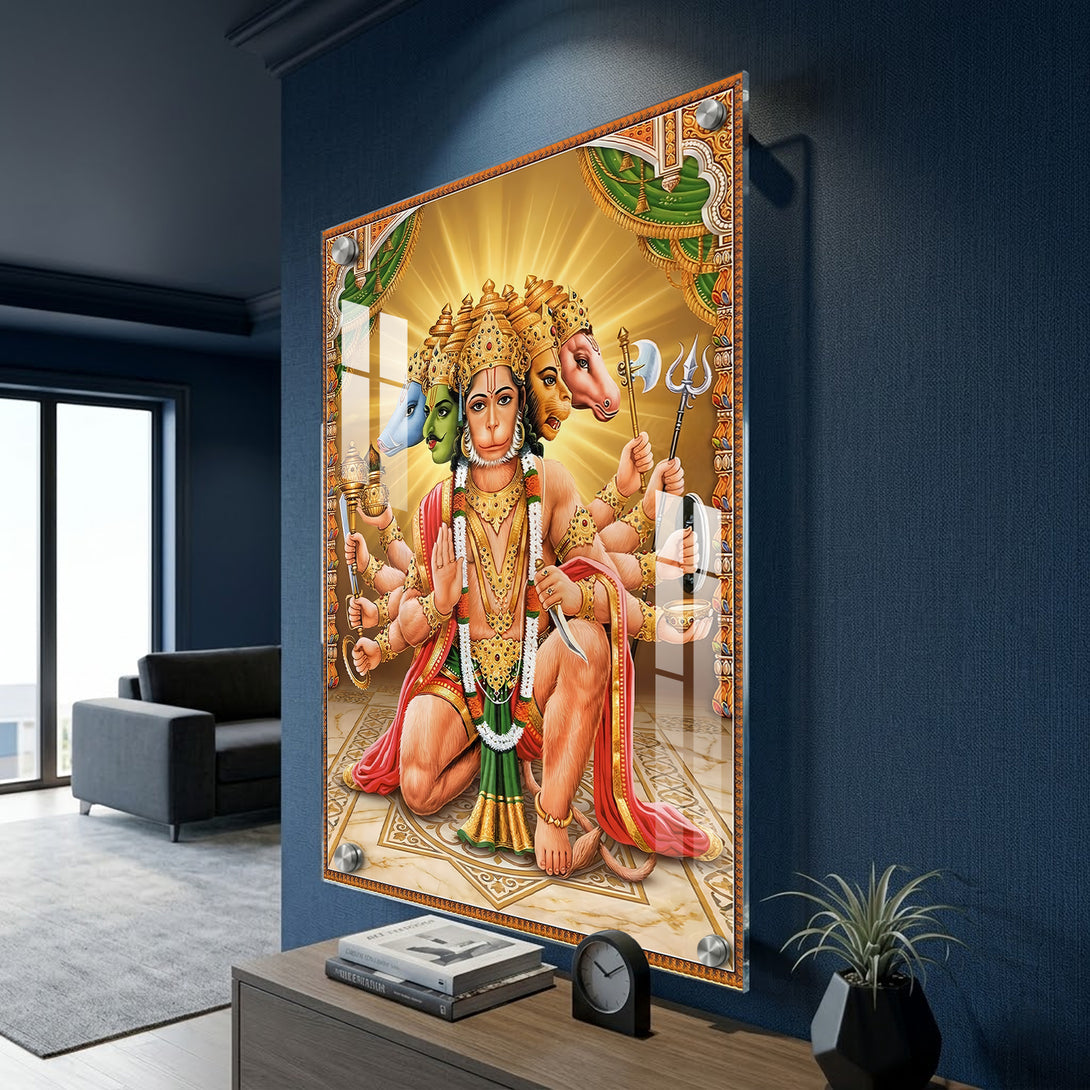 Divine Protector Panchmukhi Hanuman – Premium Acrylic Print – Ritwikas