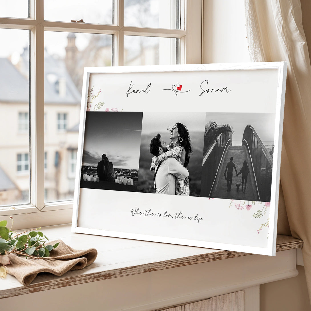 Personalized Picture Collage With Name & Message – Ritwikas