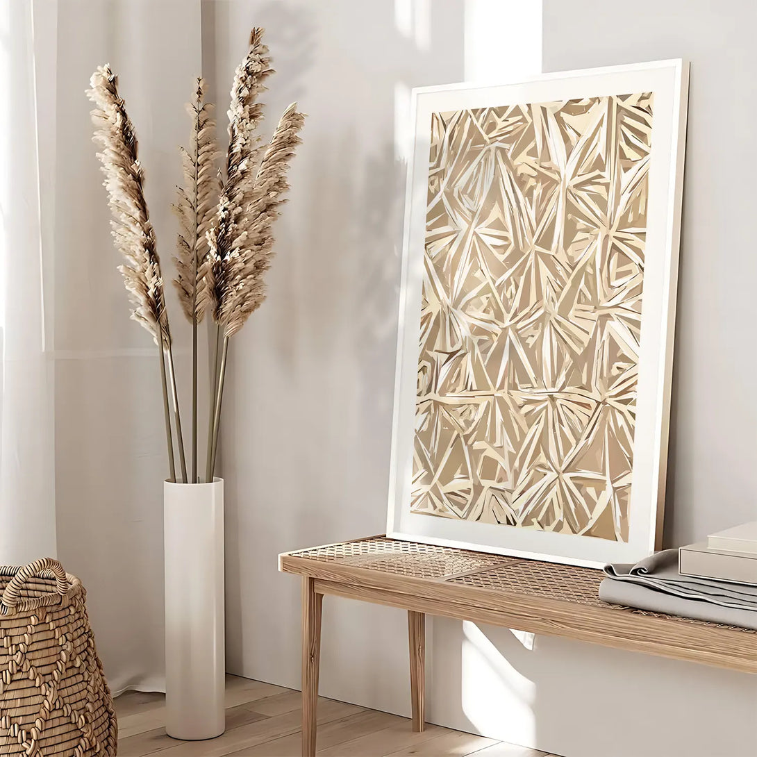 Free Hand Line Frame Free Hand Lines & Block Prints Framed BOHO - Set Of 2 Wall Art – Ritwikas