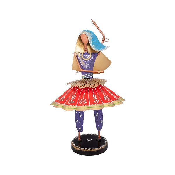 Handmade Blue Rajasthani Dancing Girl Figurine