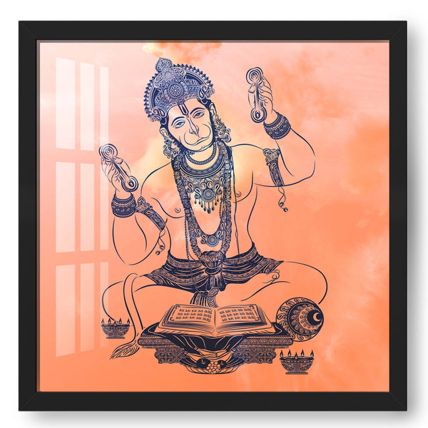 Hanuman's Adoration: Praying to Lord Rama