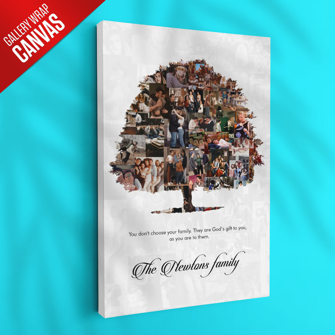 Personalized Family Tree Collage With Message – Ritwikas