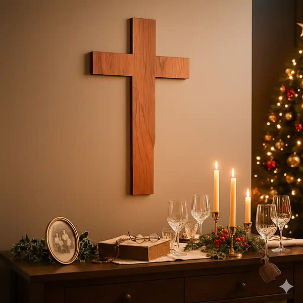 Wooden Jesus Cross Symbol Wall Hanging