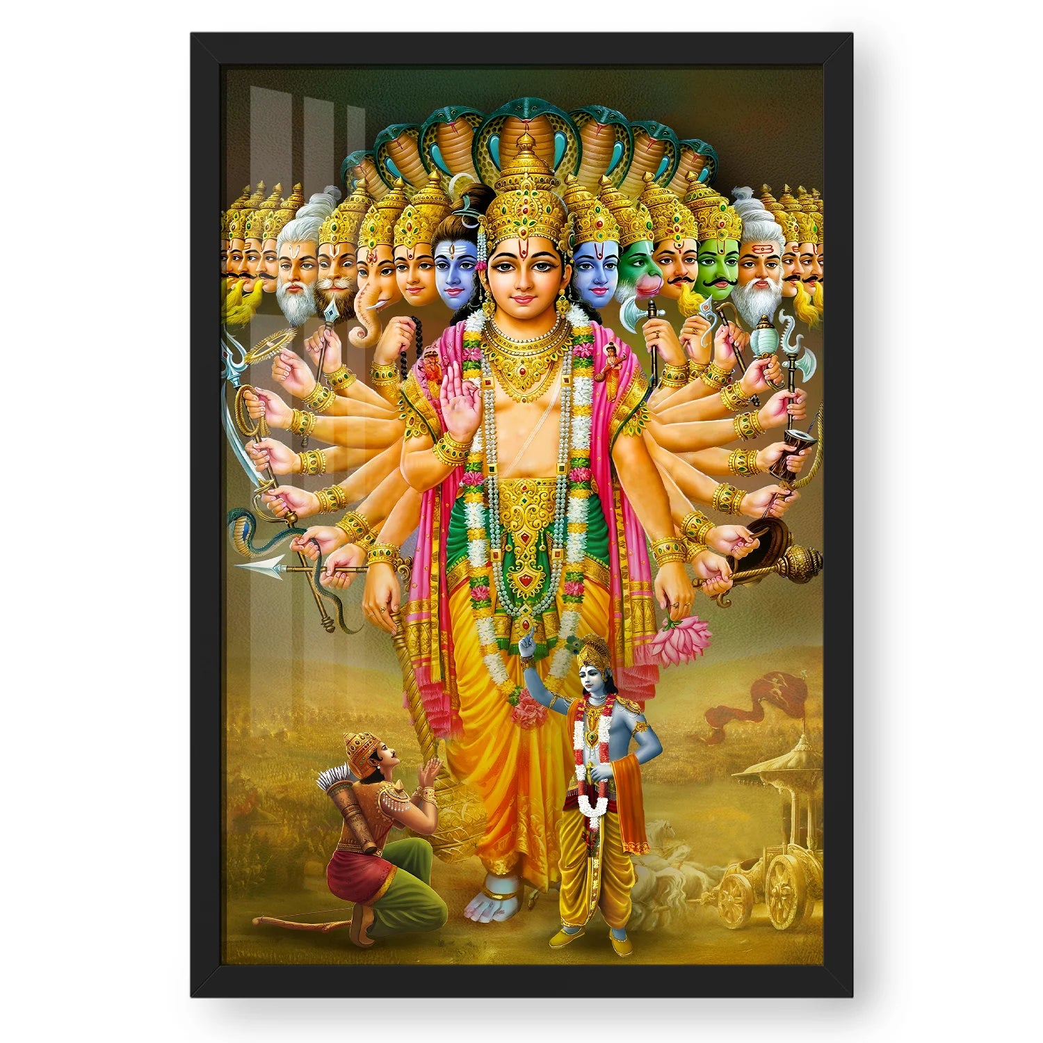 Divine Lord Krishna Virat Roop Spiritual Art - Bhagavad Gita – Ritwikas
