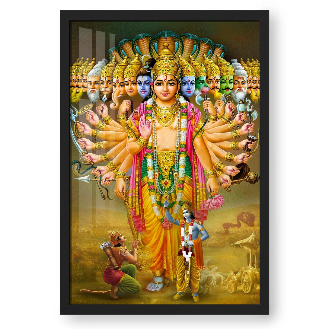Divine Lord Krishna Virat Roop Spiritual Art - Bhagavad Gita – Ritwikas