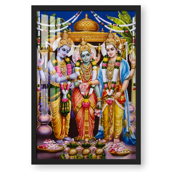 Divine Meenakshi Kalyanam – Sacred Wedding Artwork